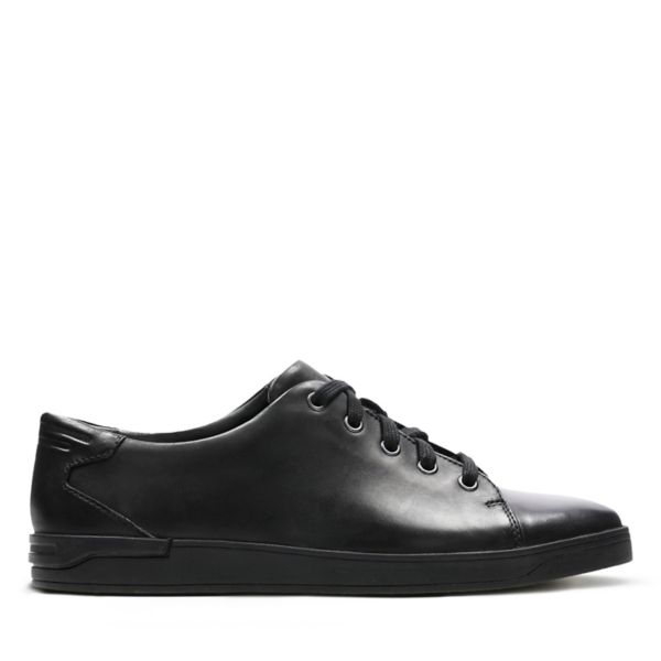 Clarks Mens Stanway Lace Trainers Black | USA-2496850
